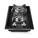 Fogão a Gás Anlyter 30cm - 2 Queimadores, Vidro Temperado Preto Fogão a Gás Anlyter 30cm - 2 Queimadores, Vidro Temperado Preto