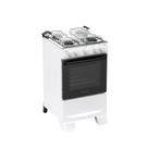 Fogão a Gás Atlas Monaco Plus Bivolt 4 Bocas Branco 48 Litros Inox Fogão a Gás Atlas Monaco Plus Bivolt 4 Bocas Branco 48 Litros Inox