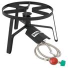 Fogão a gás Bayou Classic SP1 14", superfície de cozimento, mangueira de 48"
