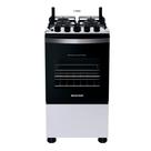 Fogão a Gás Brastemp BF04NAB/NBB Clean 4 Bocas Piso Acendimento Automático