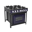Fogão a Gás Bravo Multicores 4 Bocas Com Forno BR4BF - Venâncio Azul