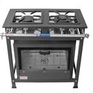 Fogão a Gás Conjugado Standard 2 Bocas Baixa Pressão 30x30 com Forno Porta Vidro P5 MR.Fogões 200306