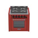 Fogao a Gas de Embutir 4 Bocas Venax Temis Vermelho