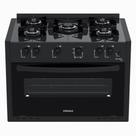 Fogao a Gas de Embutir 5 Bocas Venax Picasso Line Preto