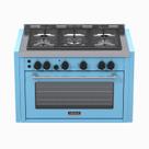 Fogao a Gas de Embutir 5 Bocas Venax Temis Azul