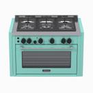 Fogao a Gas de Embutir 5 Bocas Venax Temis Verde