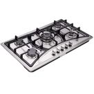 Fogão a gás Deli-Kit DK258-A07 5 queimadores 87 cm de aço inoxidável