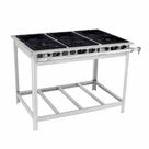 Fogão a Gás industrial Extra 6 Queimadores 3 duplos e 3 simples Inox EI6 - Venâncio Fogão a Gás industrial Extra 6 Queimadores 3 duplos e 3 simples Inox EI6 - Venâncio