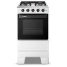 Fogão a Gás Mesa Inox e Forno 50L Limpa Fácil Esmaltec IDEAL POP F4ISB Cor Branco 4 bocas Fogão a Gás Mesa Inox e Forno 50L Limpa Fácil Esmaltec IDEAL POP F4ISB Cor Branco 4 bocas