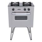 Fogao a gas mini cook 2 q inox gas glp