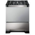 Fogão á Gás Mueller 5 bocas Decorato Vetro Inox com Timer-Bivolt