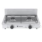 Fogao a Gas Portatil 2 Bocas Venax Flamalar Vetro Branco