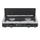Fogao a Gas Portatil 2 Bocas Venax Flamalar Vetro Preto