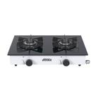 Fogao a Gas Portatil 2 Bocas Venax Flamalar Vitreo Branco