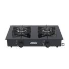 Fogao a Gas Portatil 2 Bocas Venax Flamalar Vitreo Preto