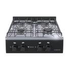 Fogao a Gas Portatil 4 Bocas Venax Flamatop Preto Fogao a Gas Portatil 4 Bocas Venax Flamatop Preto