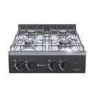 Fogao a Gas Portatil 4 Bocas Venax Grand Petit Vetro Preto