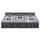 Fogao a Gas Portatil 5 Bocas Venax Grand Petit Vetro Preto