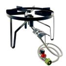 Fogão a jato duplo Bayou Classic SP2, regulador de 45 cm e 30 psi