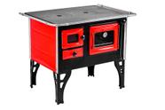 Fogão A Lenha Com Forno Hidro H-Prime Vermelho