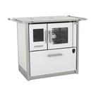 Fogão a lenha eclipse direito branco chapa aluminio n2