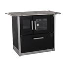 Fogão a lenha eclipse direito preto chapa ferro fundido n2 Fogão a lenha eclipse direito preto chapa ferro fundido n2