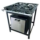 Fogão Alta Pressão 4 Bocas Alcazon com Forno 60 Litros Tampa Inox ACZ-009+ACZF-002 Fogão Alta Pressão 4 Bocas Alcazon com Forno 60 Litros Tampa Inox ACZ-009+ACZF-002
