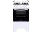 Fogão Atlas 4 Bocas Mesa de Inox Coliseum Plus Branco
