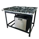 Fogão Baixa Pressão 6 Bocas Alcazon com Forno 75 Litros Tampa Inox ACZ-005+ACZF-003 Fogão Baixa Pressão 6 Bocas Alcazon com Forno 75 Litros Tampa Inox ACZ-005+ACZF-003