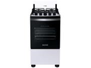 Fogão Brastemp 4 Bocas Branco com dupla chama e grades individuais - BFO4EBB