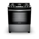 Fogão Brastemp 5 Bocas Cor Inox Com Mesa de Vidro, Turbo Chama e Timer - BFS5XAR Fogão Brastemp 5 Bocas Cor Inox Com Mesa de Vidro, Turbo Chama e Timer - BFS5XAR