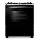 Fogão Brastemp 5 Bocas Preto com Mesa de Vidro, Função Air Fryer e Turbo Chama