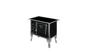Fogão Colonial N1 Vitrocerâmica Preto Moldura Direito Antonow