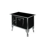 Fogão Colonial N2 Vitrocerâmica Preto Moldura Direito Antonow