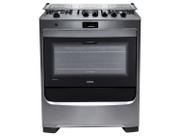 Fogão Consul 5 bocas cor Inox com Dupla chama e timer digital - CFS5QAR