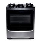 Fogão Consul 5 bocas cor Inox com mesa de vidro e grade de ferro fundido - CFS5VAR Fogão Consul 5 bocas cor Inox com mesa de vidro e grade de ferro fundido - CFS5VAR