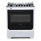 Fogão Consul 6 bocas Branco com botões removíveis e vidro interno vedado - CFS6NAB Fogão Consul 6 bocas Branco com botões removíveis e vidro interno vedado - CFS6NAB