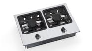 Fogão Cooktop 2 Bocas Em Inox Queimador Simples 27x27 Fogão Cooktop 2 Bocas Em Inox Queimador Simples 27x27
