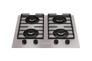 Fogão Cooktop 4 Bocas Ultra Chama MCG4BL Grade Dupla Mesa de Alumínio Mueller