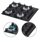 Fogao cooktop 4boca chamalux pt/bi