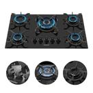 Fogão Cooktop 5 Bocas Tripla Chama Itatiaia Trempe Ferro Fundido Itacook Premium