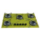 Fogão Cooktop 5bocas Ultra Chama 127/220v Marmo Amarelo
