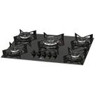 Fogão Cooktop 5Q TC Fit Line Gás Mesa Vidro Preto Fischer
