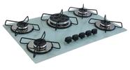 Fogão Cooktop À Gás 5 Bocas Chamalar CO-Tripla Chama Vidro Bivolt Fogão Cooktop À Gás 5 Bocas Chamalar CO-Tripla Chama Vidro Bivolt