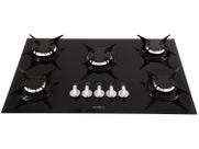 Fogão Cooktop a Gás Britânia BCT5P 5 Bocas Mesa Vidro Temperado Superautomático Bivolt