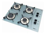 Fogão Cooktop a gás DeD 4 bocas Prata - Acendimento automático