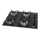 Fogão Cooktop a Gás Fischer Fit Line 36350-102675 4 Bocas Mesa Vidro Acendimento Automático Bivolt