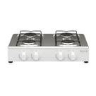 Fogão Cooktop Braslar 4 Bocas Asiático de Mesa Inox Branco
