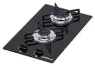 Fogão Cooktop Chamalux 2 Bocas Ultra Chama Preto 127v/220v