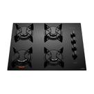 Fogão Cooktop de Embutir para Cozinha 04 Bocas a Gás Atlas Utop Preto Bivolt 110 e 220v